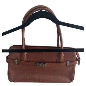 M London Brown Snakeskin Rectangle Shoulder Bag Purse. NWOT